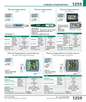 Thermo-hygromètres à sonde externe triple affichage simultané