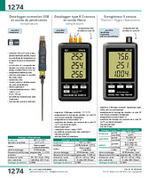 Enregistreur 3 canaux Thermo / Hygro / Baromètre