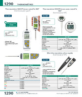 Thermomètre HACCP écran rotatif à 360° thermocouple type K