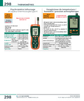 Psychromètre infrarouge et capteur thermocouple type K