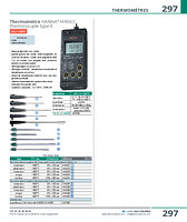 Thermomètre étanche à thermocouple type K -50 à +1350°C