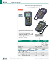 Thermomètre à thermocouple type K -200 à +1370°C - RS232