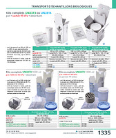 Kits complets UN3373 ou UN2814 pot + sachet 95 kPa + absorbant