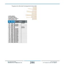 Tuyaux en silicone transparent shore 60 