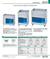 Cuves à ultrasons avec chauffage 0,9 à 3 litres gamme SHE