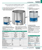 Cuves à ultrasons SONOCLEAN® rondes spéciales pour nettoyage des tamis