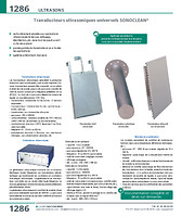 Transducteur ultrasonique droit immersible SONOCLEAN®