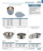 Cristallisoirs en nickel avec couvercle