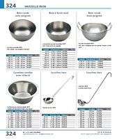 Cuvettes rondes avec rebord