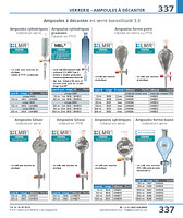 Ampoules Gilson robinet en PTFE