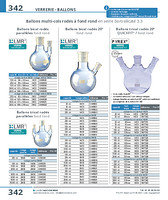 Ballons tricol rodés 20° QUICKFIT® / fond rond PYREX®