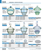 Dessiccateurs en verre borosilicaté 3.3 LMR®