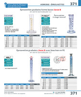 Eprouvettes graduées forme basse à usage intensif classe B PYREX®