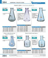 Fioles à vide forme flacon PYREX®