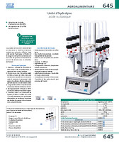Unité d'hydrolyse acide ou basique