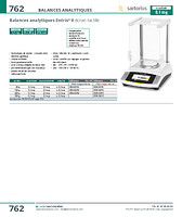 Balances analytiques Entris® II écran tactile