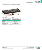 Platine de séchage pour 50 lames +100°C