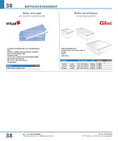 Boîtes hermétiques en polypropylène