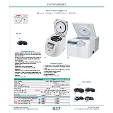 Microcentrifugeuse réfrigérée 24 x microtubes - 15000 tr/min - 21380 g