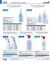 Flacon pulvérisateur en polypropylène transparent