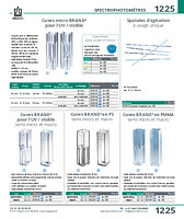 Cuves BRAND® pour l'UV / visible semi-micro et macro