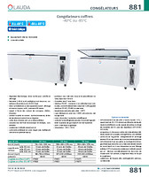 Congélateurs coffres -85°C