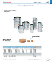 Dewars petits volumes AGIL