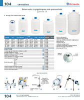 Réservoirs cryogéniques non pressurisés gamme TR