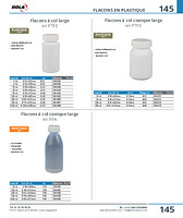 Flacons à col large en PTFE