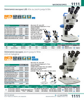 Stéréomicroscopes éclairage LED ou halogène zoom jusqu'à 180x