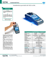 Turbidimètre portatif ISO 7027