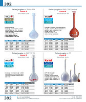 Fioles jaugée en PP classe B bouchon à vis