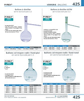 Ballons à distiller verre borosilicaté 3.3 PYREX®