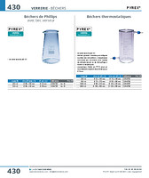 Béchers de Phillips avec bec verseur , PYREX®