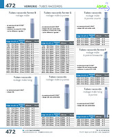 Tubes raccords rodage mâle long