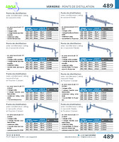 Ponts de distillation avec condenseur Liebig et raccord olive