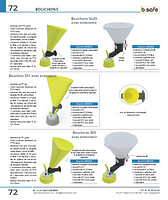 Bouchons S55 avec entonnoir avec robinet d'arrêt