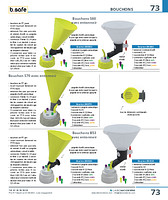 Bouchons S60 avec entonnoir avec poignée automatique