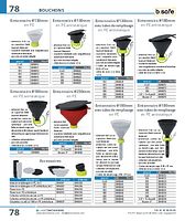 Entonnoirs Ø180mm avec tubes de remplissage en PE