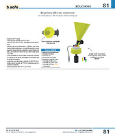 Bouchons S60 avec entonnoir et indicateur de niveau électronique