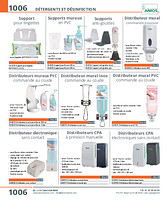 Distributeurs muraux PVC commande au coude