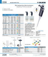 Micropipettes électroniques multicanales Pipetman® M Connected