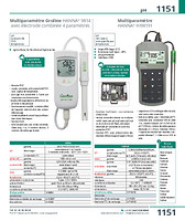 Multiparamètre Groline HANNA® 9814 avec électrode combinée 4 paramètres