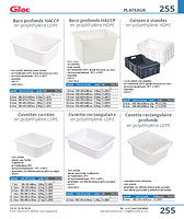 Caisses à viandes en polyéthylène HDPE