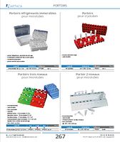 Portoirs trois niveaux pour microtubes