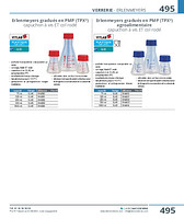 Erlenmeyers gradués en PMP (TPX®) capuchon à vis ET col rodé