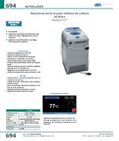 Autoclave vertical pour milieux de culture 40 litres Med40 CLT®