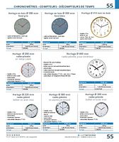 Horloge Ø 400 mm radio-pilotée, pour extérieur