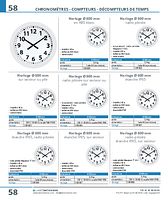 Horloge Ø 600 mm étanche IP65, sur secteur