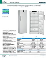 Congélateurs scientifiques à plateaux 300 à 500 litres certifiable COFRAC